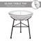 Best Choice Products 3-Piece All-Weather Patio Acapulco Bistro Furniture Set w/ Rope, Glass Top Table